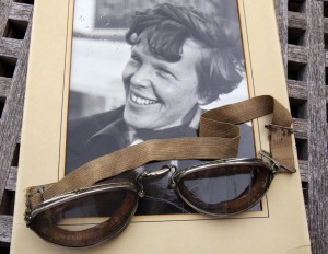 Amelia Earhart Photo and Crash Goggles