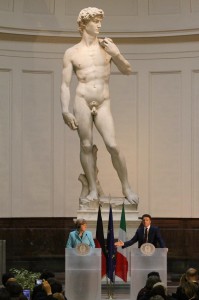 Vertice bilaterale Renzi-Merkel a Firenze